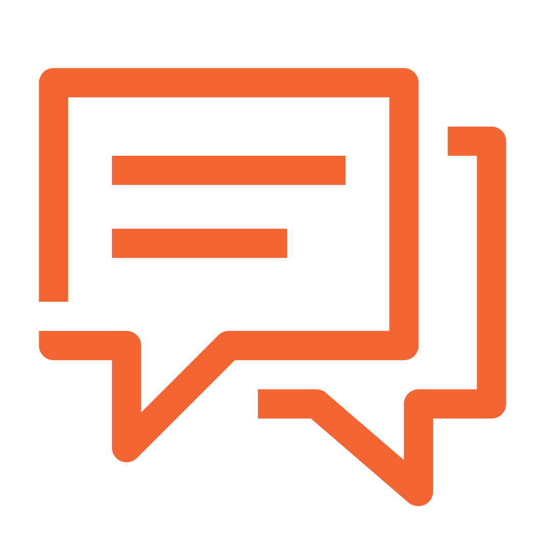 Icon of two overlapping speach bubbles indicate asking for support from the study team, Ask for support